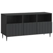 Vidaxl TV omarica s predalom Črna 102 x 34,5 x 50 cm Inženirski les