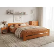 Ljubki dom Postelja Laura 160 x 200 cm jelša Posteljno dno: Letveno posteljno dno, Vzmetnica: Vzmetnica Somnia 17 cm