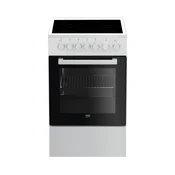 BEKO Električni šporet FSS57100GW, 4 zone kuvanja, Konvencionalna rerna, Beli