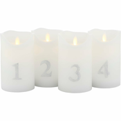 Božična svetlobna dekoracija 4 ks (višina 13 cm) Sara – Sirius