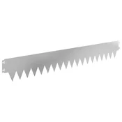 Vidaxl Robovi trave 50 szt. 103 x 15 cm jeklo Srebrna