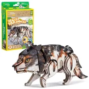 3D slagalica Cubic Fun od 58 dijelova - Sivi vuk