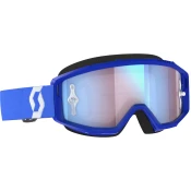 Motocross naocale SCOTT Primal CH plavo-bijele s krom plavim pleksiglasom