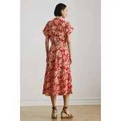 LAUREN RALPH LAUREN Srajčna obleka 200P08692001 Rdeča Regular Fit