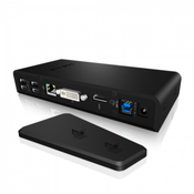 ICY BOX Multi DockingStation, HDMI, DVI, Ethernet, IB-DK2241AC - schwarz 20850