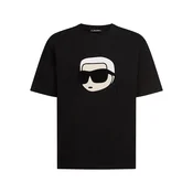 Karl Lagerfeld Majica Ikon bež/črna/bela