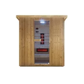 Kombinirana zunanja savna Lahti, finska+infra, za 5-6 oseb, 202x182x202cm