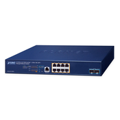 Planet MGS-6311-8P2X Layer 3, 8-Port 2.5GBASE-T 802.3at PoE + 2-Port 10GBASE-X SFP+ Managed Ethernet Switch(120W PoE budget, hardware-based Layer 3 RIPv1/v2, OSPFv2 dynamic routing, supports ERPS Ring