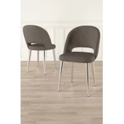 Hanah Home Set stolica Pane, 85x59x98 cm, 4 komada, Smede