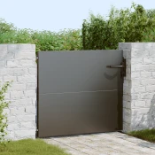 vidaXL vidaXL Vrtna vrata Črna 85 x 100 cm Jeklo s prašnim premazom, (5000300956)