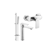 Mexen Royo DQ72 tuš set, krom - 72214DQ72-00