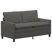 Vidaxl Kavč Temno siva 156 x 81 x 87,5 cm Blago