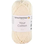 Schachenmayr Your Cotton 00002 Natural Pletilna preja