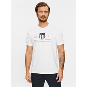 Gant Majica Reg Archive Shield Ss 2003199 Bela Regular Fit