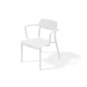 Prosperplast Plastični vrtni stol RIMO, bel, 62,5 x 62 x 74,8 cm