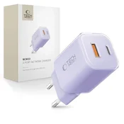 slomart Polnilnik Tech-Protect NCM33 PD 33W QC3.0 USB-C/USB-C - vijoličen