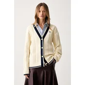 Pulover adidas Cable Knit Cardigan Warm Vanilla XS