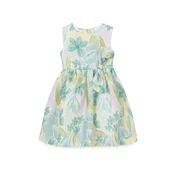 Mayoral Elegantna obleka 3913 Zelena Regular Fit