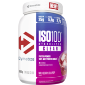 Dymatize ISO100 Hydrolized Clear - Wild Berry Lollipop