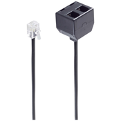 Shiverpeaks Shiverpeaks Western adapter [1x RJ10 vtič 4p4c - 2x RJ10 vtičnica 4p4c] 0.15 m črna, (20411193)