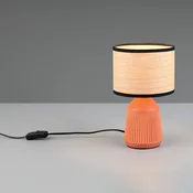 Reality Leuchten Namizna svetilka Formentera, terakota/bež, 27 cm keramika/papir - Dnevna soba/jedilnica - terakota, bež
