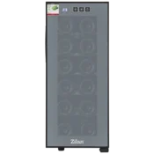 Zilan ZLN4681 Vinska vitrina, 33l, 12 vinskih boca, Crna