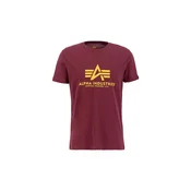 ALPHA INDUSTRIES Majica Basic Logo burgund