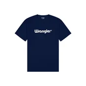 WRANGLER Majica LOGO TEE marine/bela