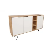 Hanah Home Clara Console Komoda, Braon-Bela