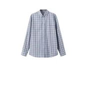MANGO Bluza CUMIN  modra / pastelno modra / rjava / bela