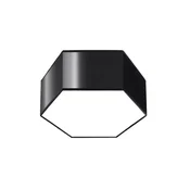 SOLLUX lighting Stropna svetilka šesterokotna črna 13 cm SUNDE 2xE27 15W SL.1060 Sollux Lighting
