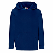 Navy blue childrens sweatshirt Classic kangaroo Fruit of the Loom
