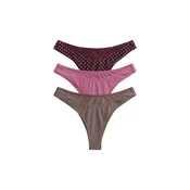The Set Bikini hlačke  umbra / rosé / temno rdeča / bela
