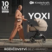 Kinderkraft djecja kolica Yoxi MINK PRO 3u1, Moonlight Grey