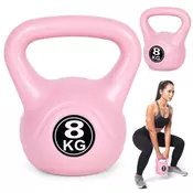 Kettlebell 8 kg roza