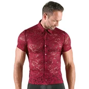 Svenjoyment Floral Lace Transparent Shirt 2161966 Red XL