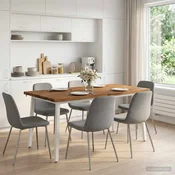 vidaXL Jedilna miza z naravno robom 160 x 70 x 75 cm Naravna