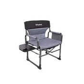 King Camp Zložljiv kamping stol KING CAMP z nasloni za roke ASH C10 XXL - črno-siv