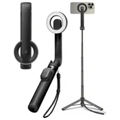 shumee Selfie palica za MagSafe Spigen Tripod Bluetooth črna