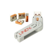 Lindy USB Port Blocker Pack od 4 narancaste, 40453