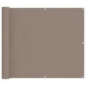 Vidaxl Balconska mreža Taupe 100 x 400 cm Oxford tkanina