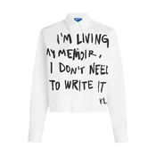KARL LAGERFELD JEANS Bluza črna/bela