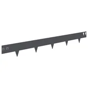 Vidaxl Robovi trave 30 szt. 100 x 12 cm Jeklo Antracit