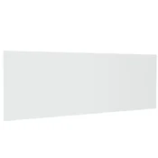 Vidaxl Posteljno vzglavje belo 240x1,5x80 cm konstruiran les