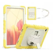 Ohišje za Samsung Galaxy Tab A7 2020 10,7 s stojalom in naramnico Rumeno