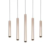 Trio Lighting LED-visoka svetilka Arimato, dolžina 94 cm, kremasta kovina CCT - Dnevna soba/jedilnica - Sodobni