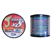 Pletena Vrvica Daiwa J-Braid X8 Multicolor 0,20-0,42mm/500m