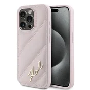 shumee Ovitek Karl Lagerfeld za iPhone 15 Pro Max, roza