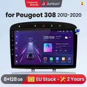 Junsun V1 Pro 8G 128G For Peugeot 308 308SW 408 2012 – 2020 Car Radio Car video players CarPlay Android Auto No 2 din 2din DVD