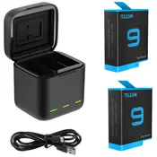 Telesin 3-slot charger box for GoPro Hero 9 + 2 batteries (GP-BNC-901) (6972860171296)